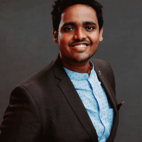 Uday Kumar, founder of start-up company KnotHastags and current international graduate student in the M.S. in Enterprise Risk Management (ERM) degree program at St. John’s University