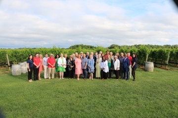 A photo of the McCallen Society members.
