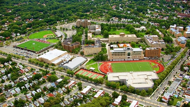 Birds Eye View Queens Campus