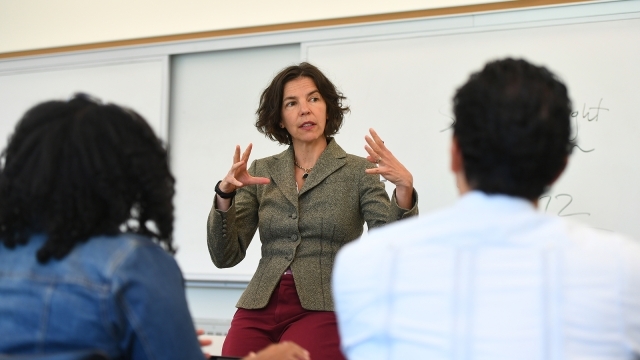 Female Faculty Member teaching