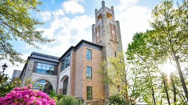 Exterior shot of the D"Angelo Center building