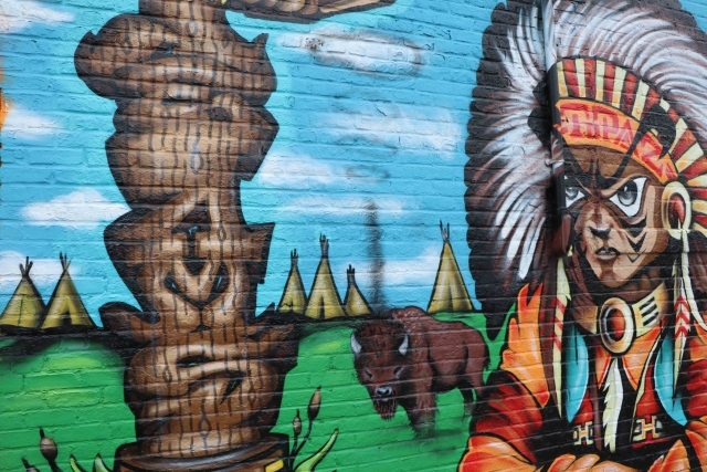 Mural of Indian