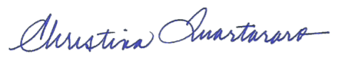 Christina Quartararo signature